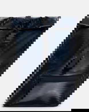 Rains rucsac 13320 Rolltop Rucksack culoarea bleumarin, mare, uni, 13320