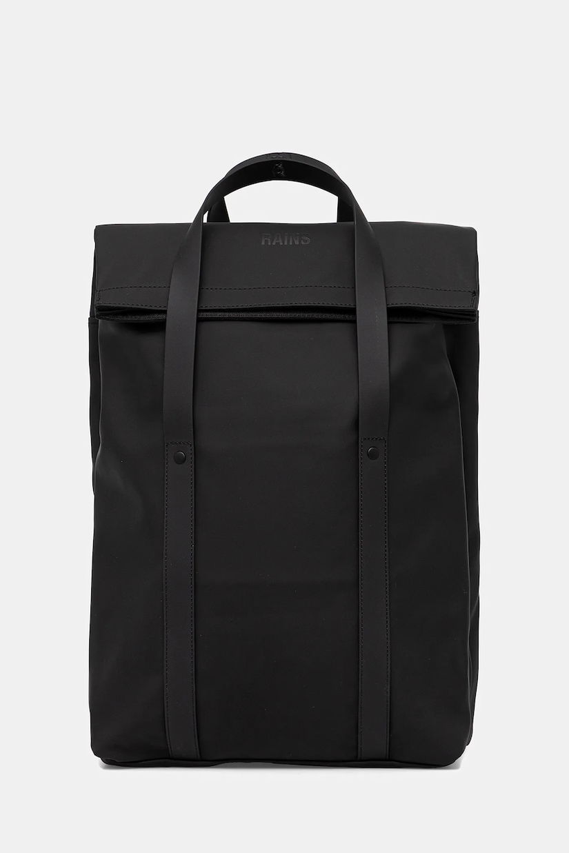 Rains rucsac 12940 2 Way Tote Backpack culoarea negru, mare, uni, 12940
