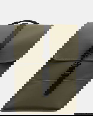 Rains rucsac 13020 Backpack Mini culoarea verde, mare, uni, 13020