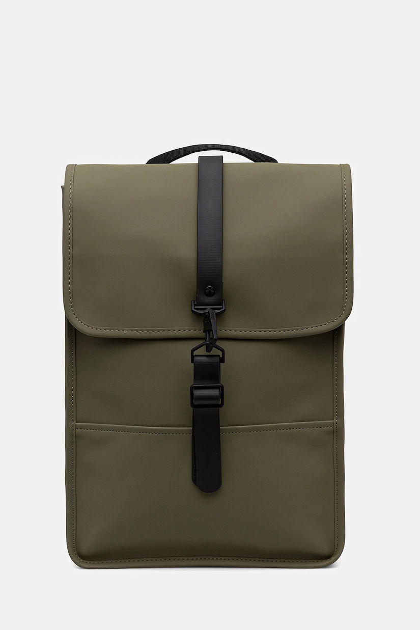 Rains rucsac 13020 Backpack Mini culoarea verde, mare, uni, 13020