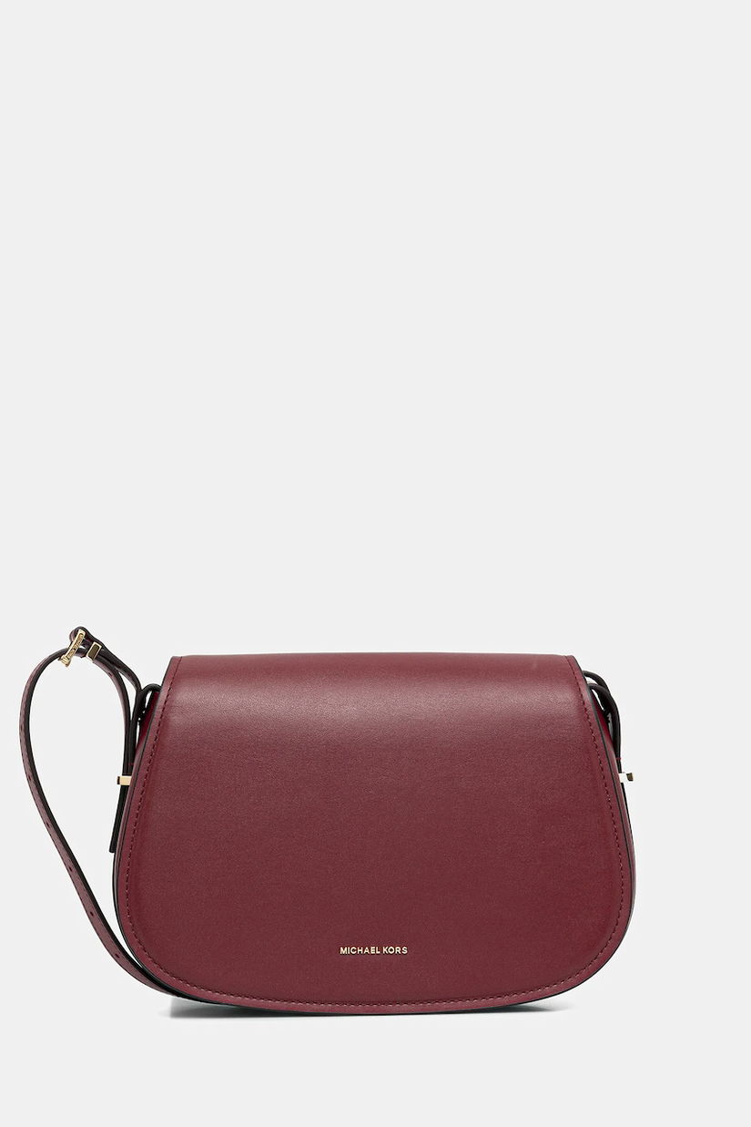 MICHAEL Michael Kors poșetă de piele culoarea maro, 30R5GL0M2L