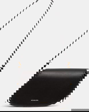 MICHAEL Michael Kors poșetă de piele culoarea maro, 30R5GL0M2L