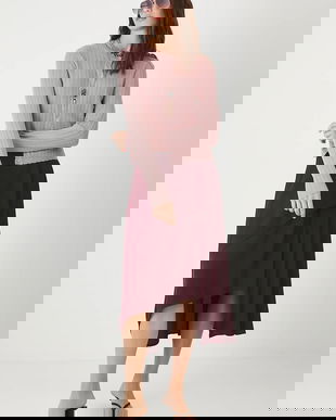 Medicine cardigan culoarea roz, light