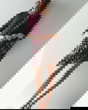 Medicine cardigan culoarea bordo, light