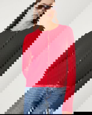 Medicine cardigan culoarea rosu, light