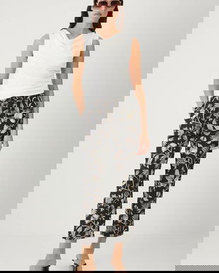 Medicine pantaloni culoarea negru, fason chinos, medium waist