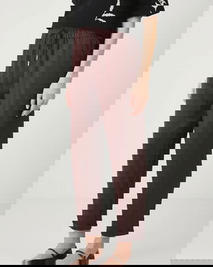 Medicine pantaloni culoarea maro, fason chinos, medium waist