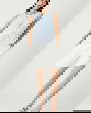 Medicine bluză din bumbac in modele florale