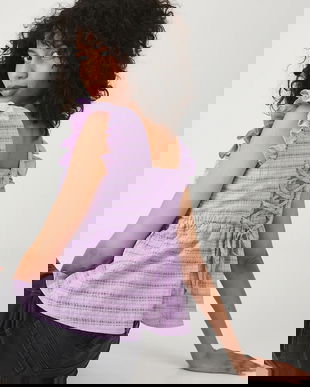 Medicine bluză culoarea violet, neted