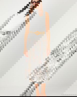 Medicine fustă maxi, evazați