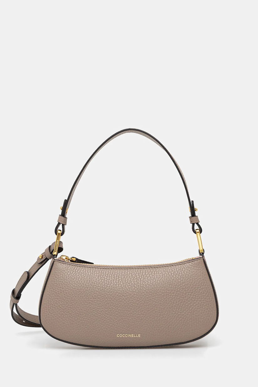 Coccinelle geantă de piele culoarea negru, E5 MRF 52 01 01