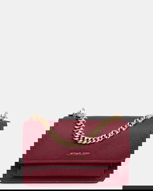 MICHAEL Michael Kors poșetă de piele culoarea negru, 30T4GC7L3T