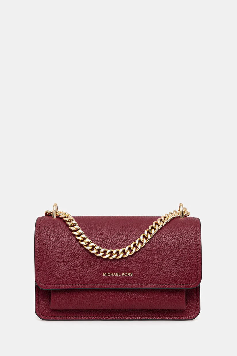 MICHAEL Michael Kors poșetă de piele culoarea negru, 30T4GC7L3T