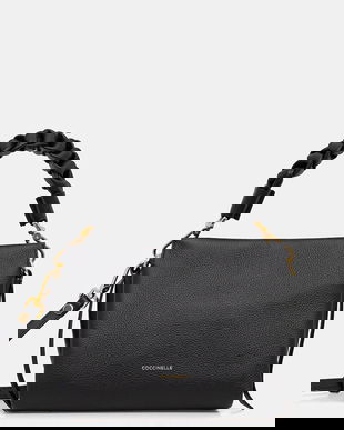 Coccinelle poseta de piele culoarea negru