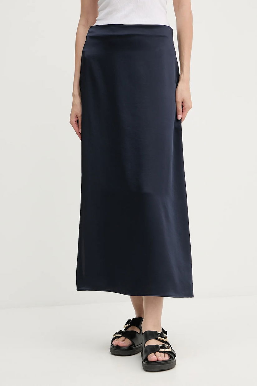 Weekend Max Mara fustă ANGELO culoarea albastru marin, maxi, evazati, 2525106041600