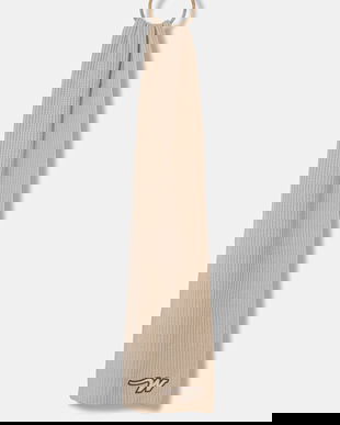 Weekend Max Mara fular de lână BARDIES culoarea bej, uni, 2525746035600