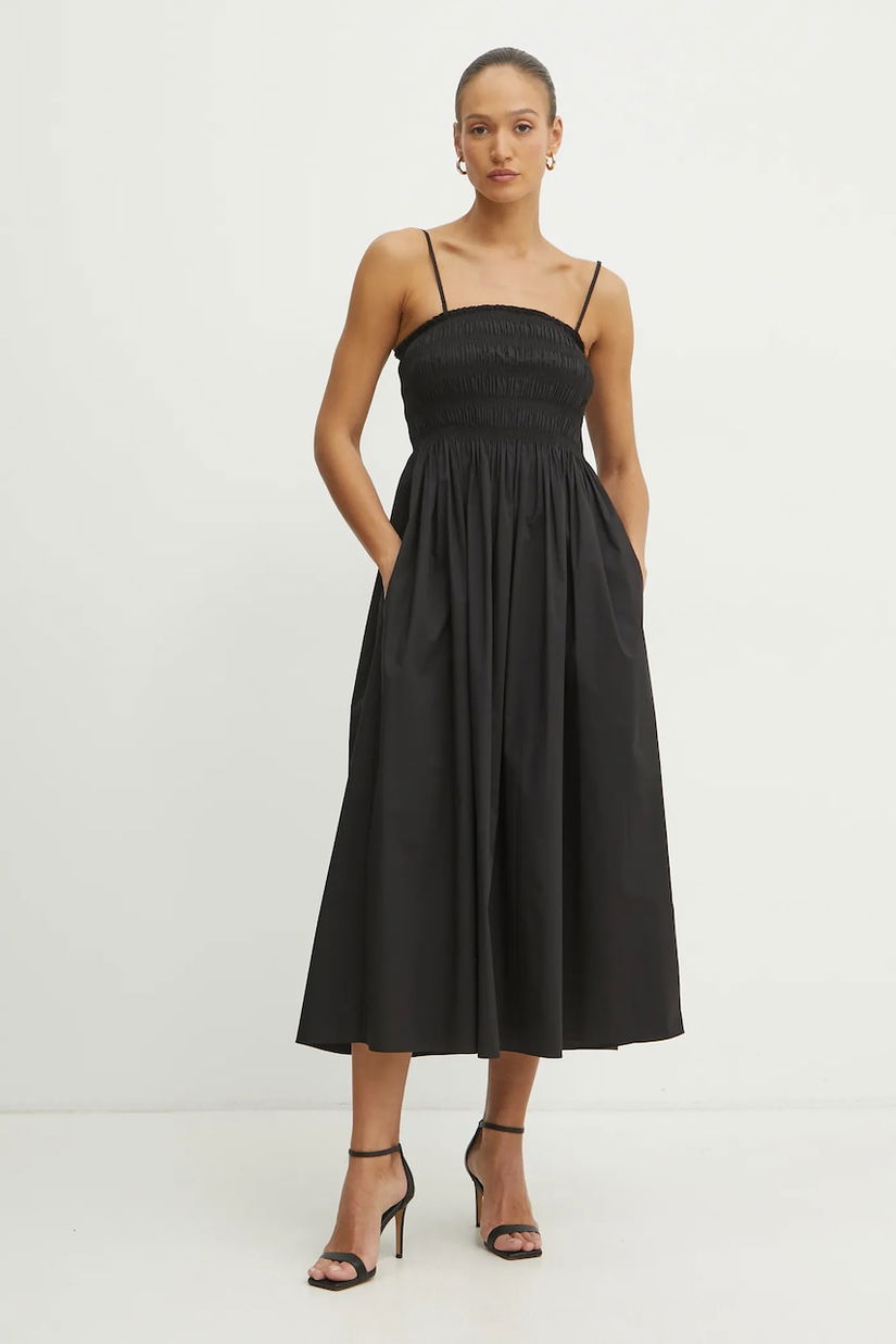 MICHAEL Michael Kors rochie culoarea negru, maxi, evazată, MR582QFF4C