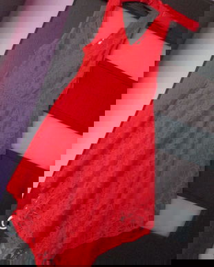 rochie dantelata  rosie superba 34