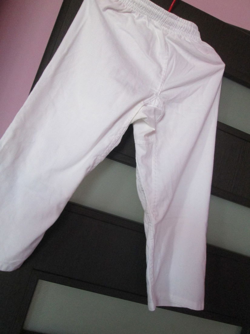 costum alb judo impecabil copii 130