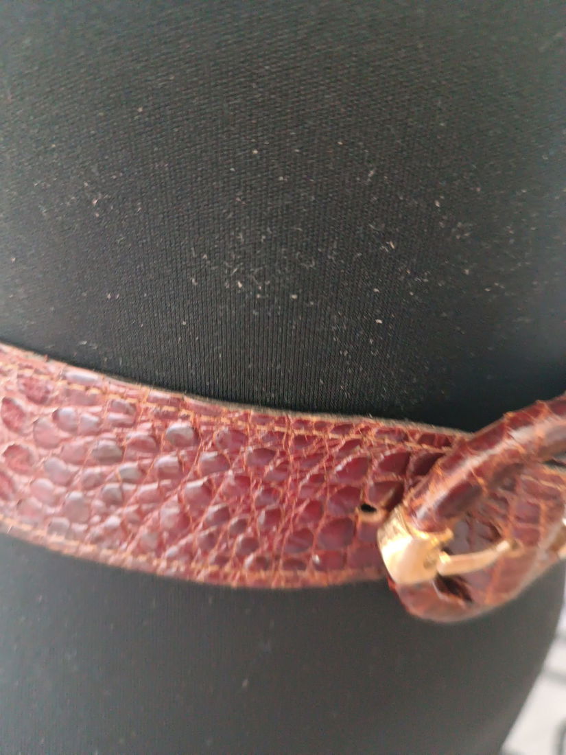 Curea Leo Isba din piele de crocodil