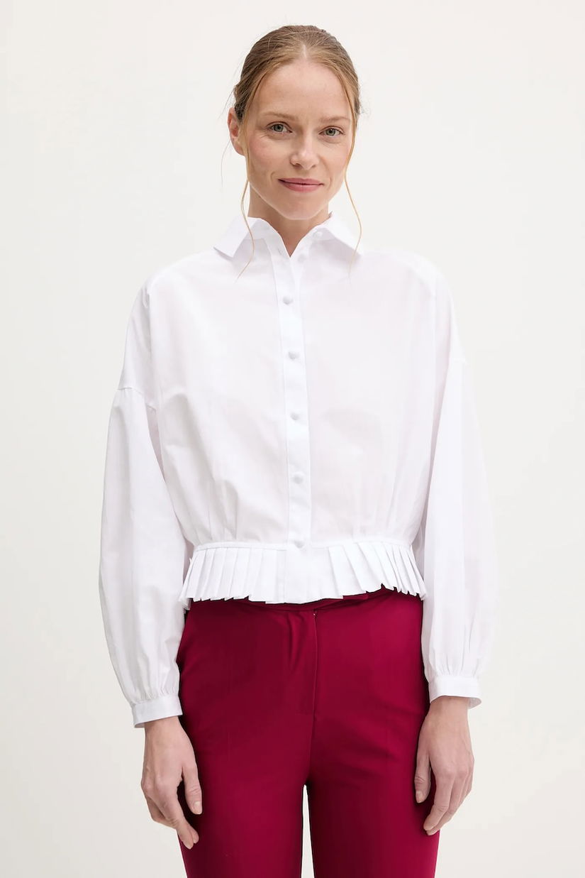 Answear Lab camasa culoarea alb, cu guler clasic, regular