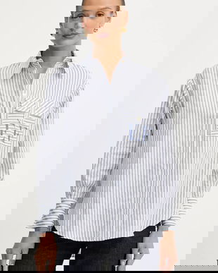 Elisabetta Franchi cămașă din bumbac cu guler clasic, relaxed, CA11156E2