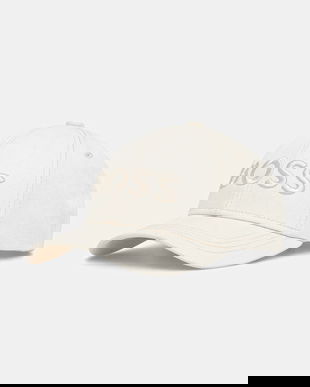 BOSS șapcă de baseball din bumbac culoarea bej, 50544386