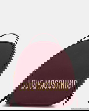 Love Moschino rucsac culoarea violet, mic, cu imprimeu, JC4197PP1NKD0552