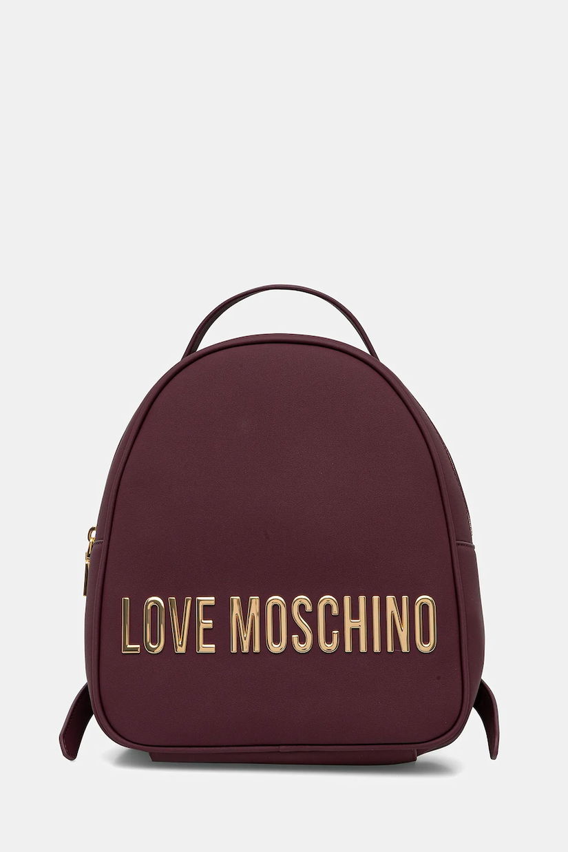 Love Moschino rucsac culoarea violet, mic, cu imprimeu, JC4197PP1NKD0552