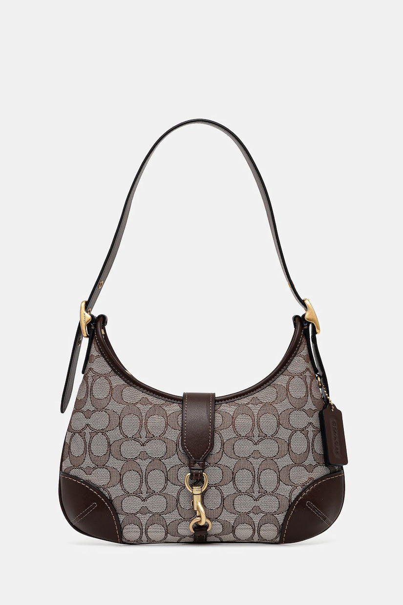 Coach poșetă Hamptons Hobo Bag culoarea maro, CBF16