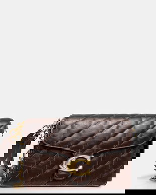 Coach poșetă de piele Tabby culoarea maro, CAF55