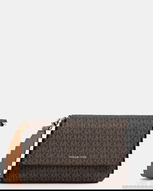 MICHAEL Michael Kors poșetă NESSA culoarea maro, 30T5G8ZM1B