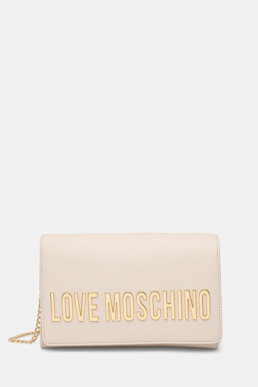 Love Moschino poșetă culoarea bej, JC4103PP1NKD0110
