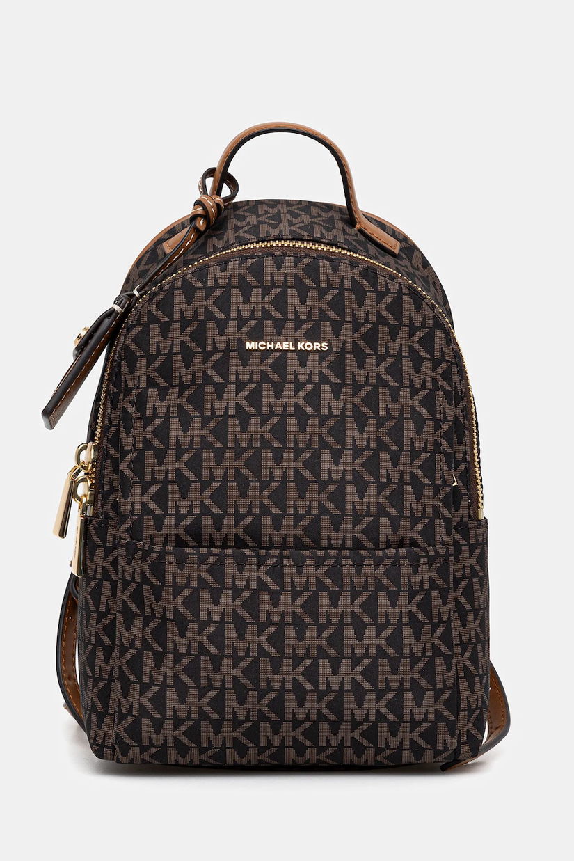 MICHAEL Michael Kors rucsac SABLE culoarea maro, mic, cu imprimeu, 30T5G3XB1O