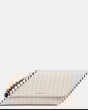 MICHAEL Michael Kors geantă NESSA culoarea bej, 30T5G8ZM3B