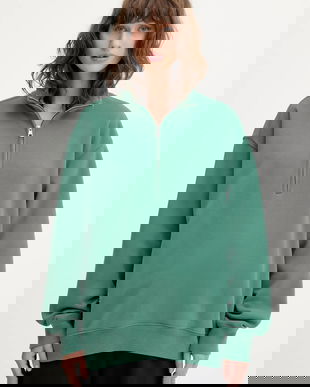 Abercrombie & Fitch bluză culoarea turcoaz, uni, KI152-5342-330