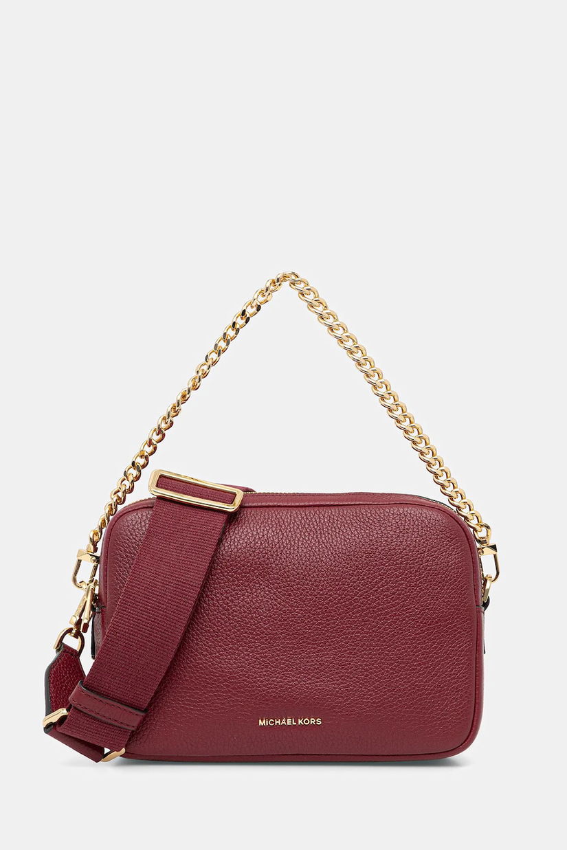 MICHAEL Michael Kors geantă de piele culoarea negru, 32S5GYTC5L