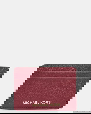 MICHAEL Michael Kors carcasă din piele culoarea bordo, 32F7GF6D0L