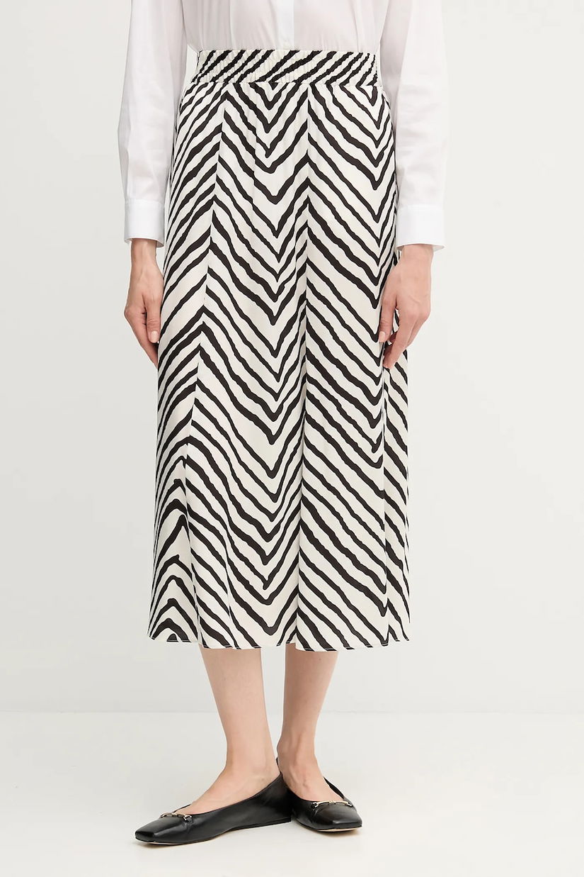 Marc Aurel fustă culoarea negru, maxi, evazați, 2319-1000-24781