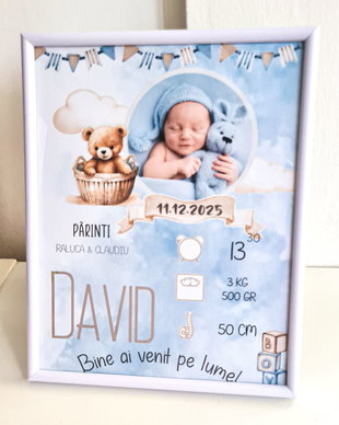 Rama foto personalizata foto bebelus