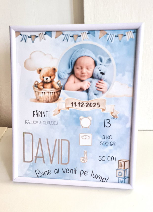 Rama foto personalizata foto bebelus