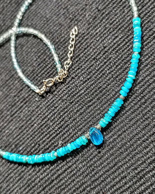 Colier argint opal de foc Paraiba apatit apatit neon brioleta minimalist boho chic trendy - Transport gratuit