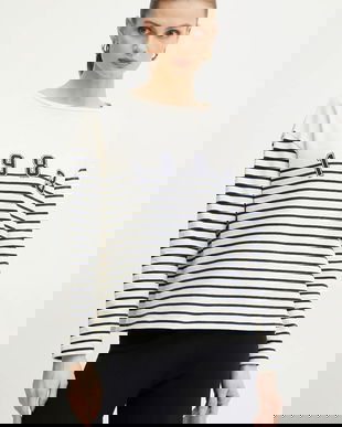 Weekend Max Mara hanorac de bumbac femei, culoarea bej, cu imprimeu, 2515941041600