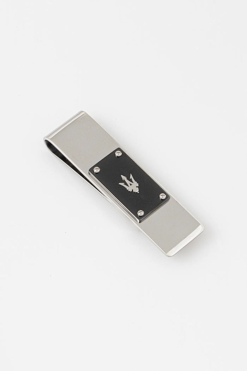 Maserati clips de bani ICONIC culoare argintie JM225AVD93