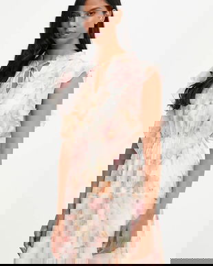 Answear.LAB rochie culoarea roz, mini, evazati