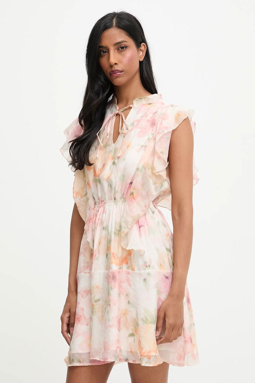 Answear.LAB rochie culoarea roz, mini, evazati