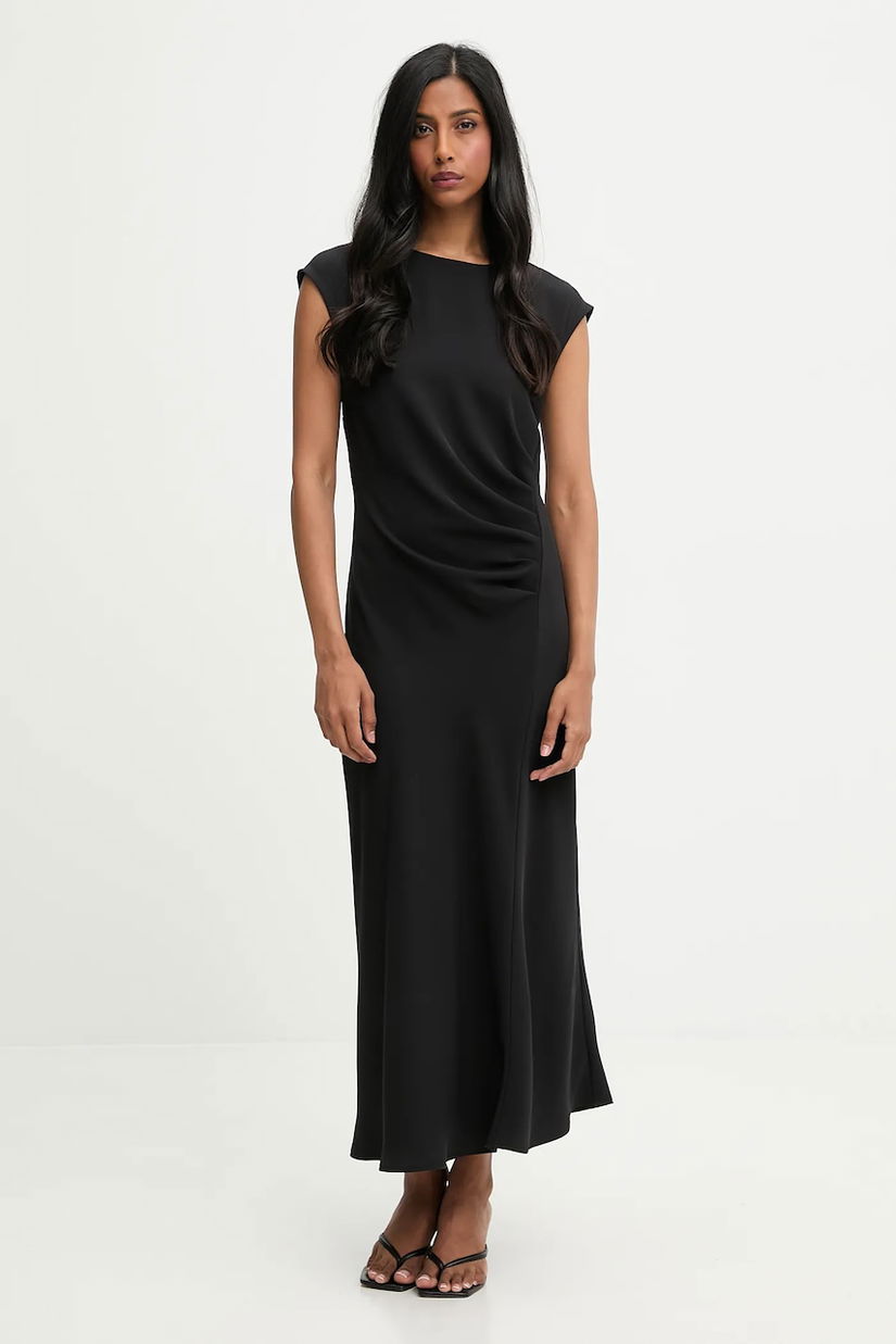 Answear.LAB rochie culoarea negru, maxi, evazati