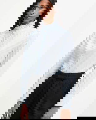 Answear.LAB camasa din bumbac cu guler stand-up, regular