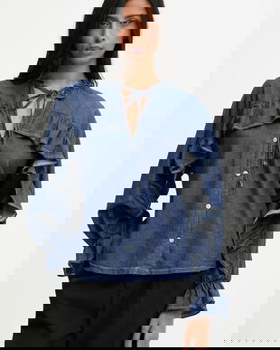 Answear.LAB camasa cu un decolteu legat, regular