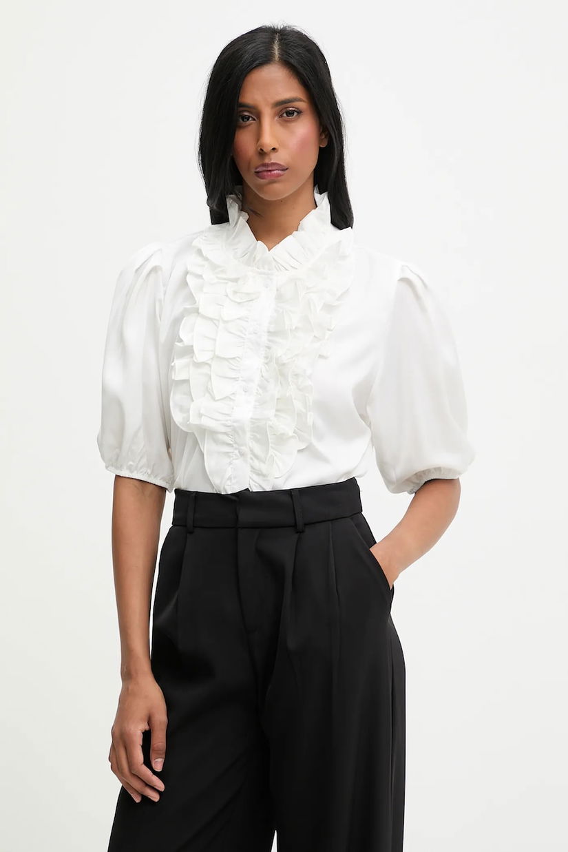 Answear.LAB bluza culoarea alb, neted